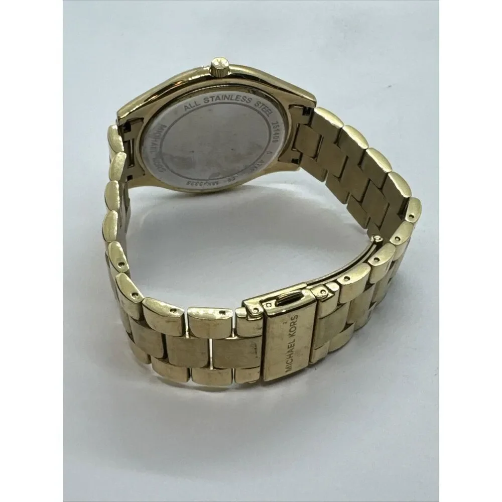 Michael Kors Slim Runway MK3335 Women's Stainless Steel Analog Dial Watch JNA436